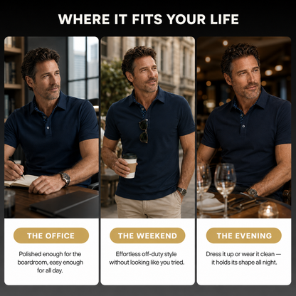 AuraFiber™ 3-Pack Breathable Polo Shirts